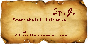Szerdahelyi Julianna névjegykártya